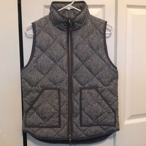 J Crew zip puffer vest